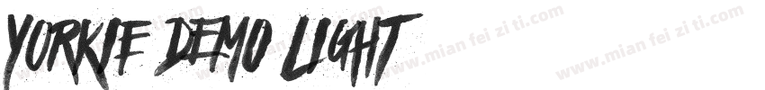 Yorkie DEMO Light字体转换